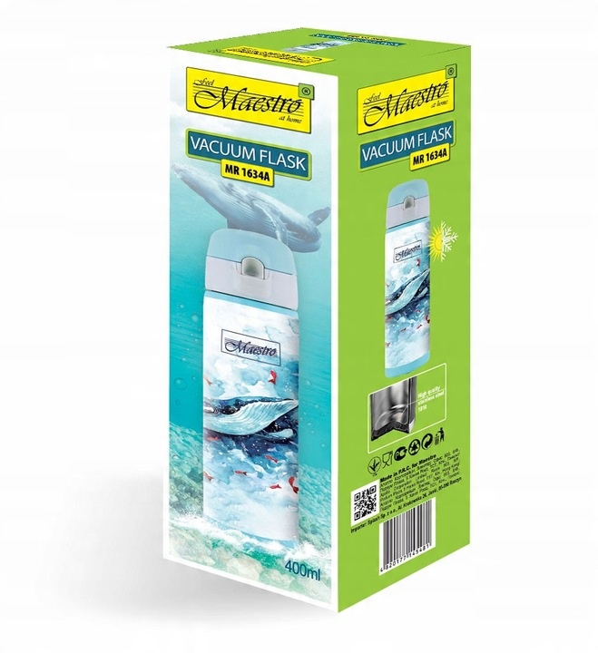 TERMOS KUBEK TERMICZNY 400ml Bidon dla Dzieci Stal