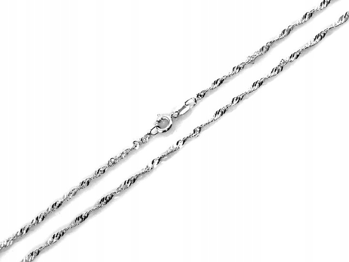 Srebrny Łańcuszek Singapur 925 dla Kobiety i Dziecka 2.92g