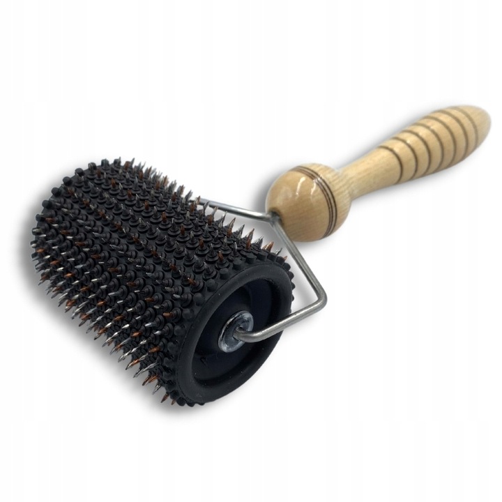 Aplikator LYAPKO WAŁEK do masażu z igłami uniwersalny CZARNY