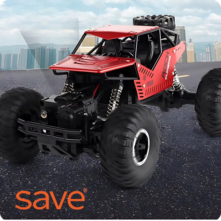 Samochód Zdalnie Sterowany Terenowy 4x4 Auto Na Pilota Z KOŁAMI GĄSIENICAMI