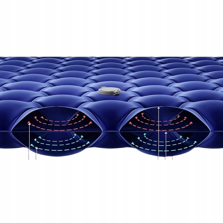 Mata Łóżko Turystyczne Dmuchany Materac Do Spania Gruby 200x60x10 cm Lekki