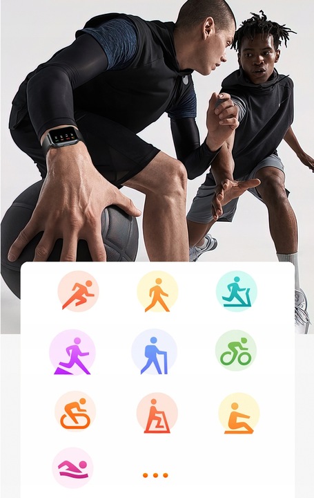 ZEGAREK SMARTWATCH CIŚNIENIE PULS ROZMOWY POL MENU