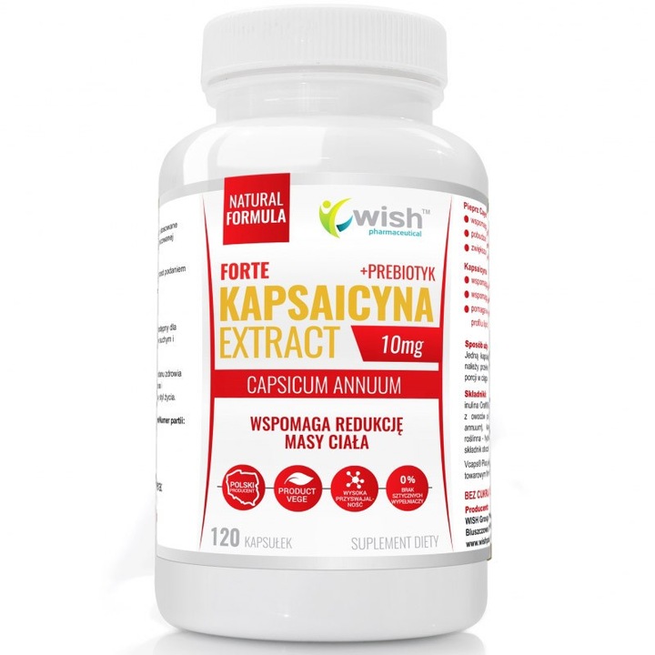 WISH KAPSAICYNA EXTRACT FORTE 10MG 120C SPALACZ
