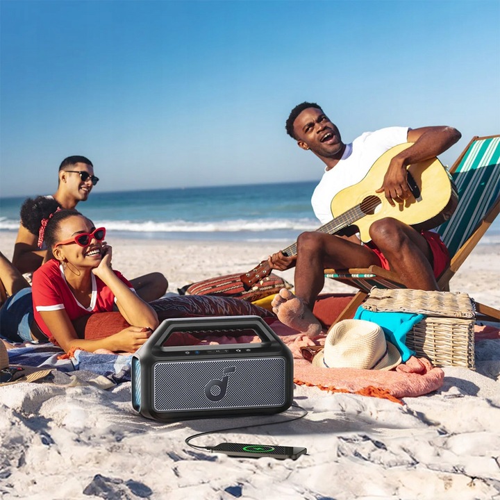 Głośnik przenośny Soundcore Boom 2 IPX7 80W EQ Czarny