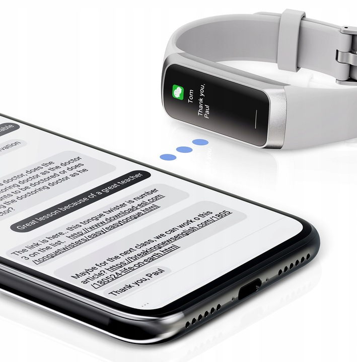 SMARTWATCH ZEGAREK DAMSKI MĘSKI SMARTBAND SPORT MENU POLSKIE PULS PL KROKI