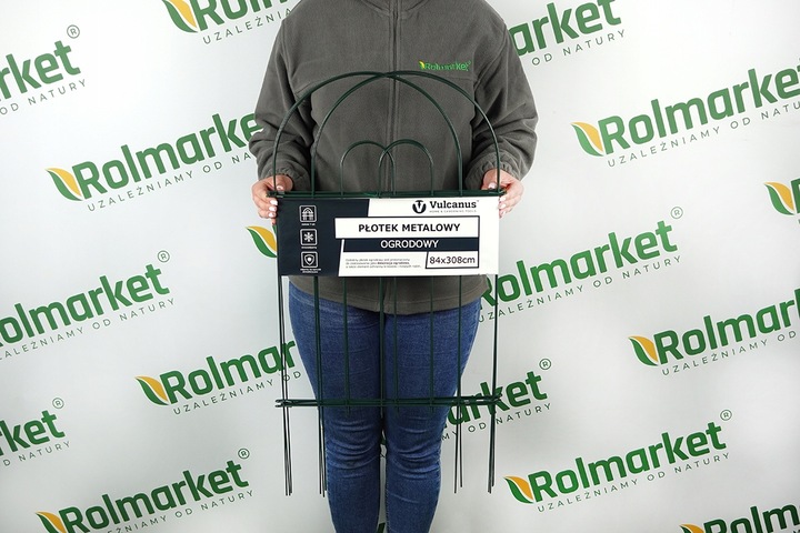 Ozdobny Płotek Ogrodowy 83cm Metal Rabatowy Do Ochrony Krzewów Roślin 308cm