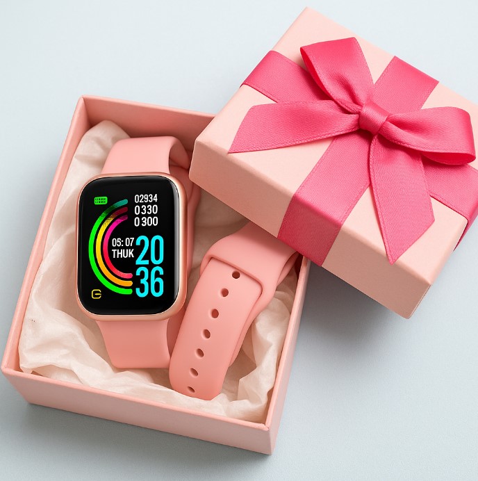 RÓŻOWY SMARTWATCH + APARAT CYFROWY DLA DZIEWCZYNKI - ZEGAREK W Zest. CRAFT