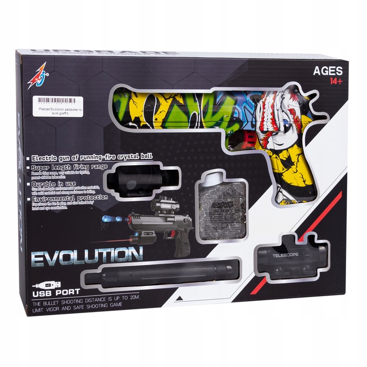 Karabin na kulki AIG Evolution graffiti + akcesoria