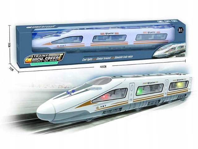 POCIĄG KOLEJKA TRAMWAJ ŚWIATŁO DŹWIĘK ŚWIECĄCY JEŻDŻĄCY