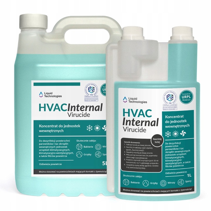 ŚRODEK DO DEZYNFEKCJI KLIMATYZACJI KONCENTRAT BIOCLEAN 1 L (20 L PŁYNU)