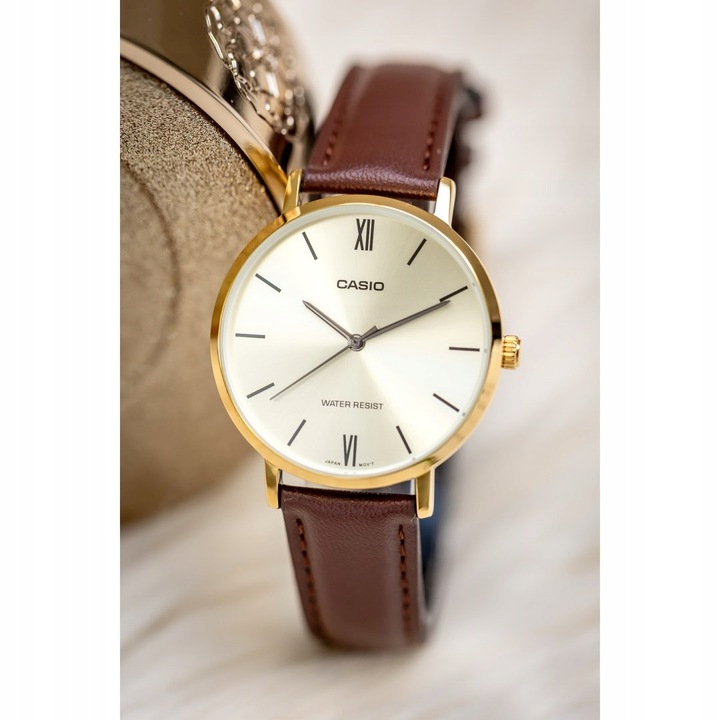 Zegarek Damski Casio LTP-VT01GL-9B + BOX Na Prezent