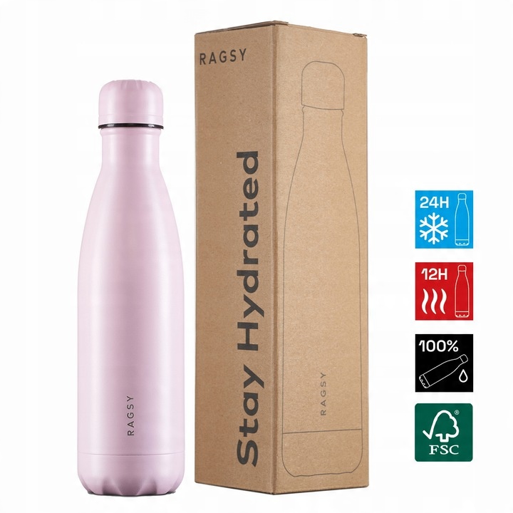 Butelka Termiczna Original 500 ml BPA FREE 12/24H - Pinky/ Różowa