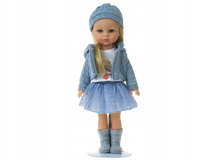 LALKA z długimi włosami blondynka MÓWI I ŚPIEWA 38cm w kolorowym pudełku