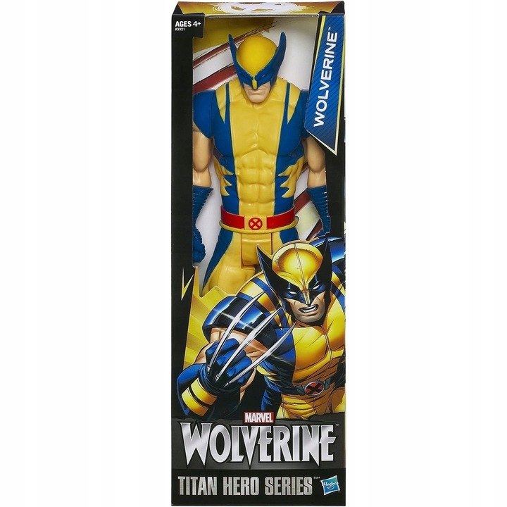 HASBRO WOLVERINE RUCHOMA FIGURKA 30cm X-MAN MARVEL A3321 seria TITAN HERO