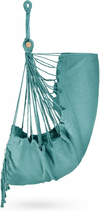 FOTEL WISZĄCY KRZESŁO BRAZYLIJSKE HUŚTAWKA HAMAK BOHO FRĘDZLE OUTTEC