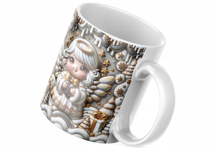 Świąteczny Kubek - Na Prezent - NOWOŚĆ - HIT - Bestseller - ANIOŁEK