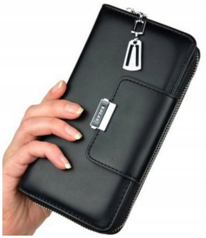 PORTFEL DAMSKI PODWÓJNY NA ZAMEK DUŻY organizer pojemny