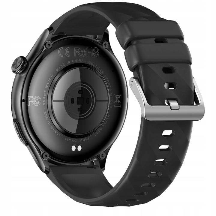 Smartwatch z Pomiarem Glukozy, EKG, HRV, Temperatura, 2 Paski w Zestawie