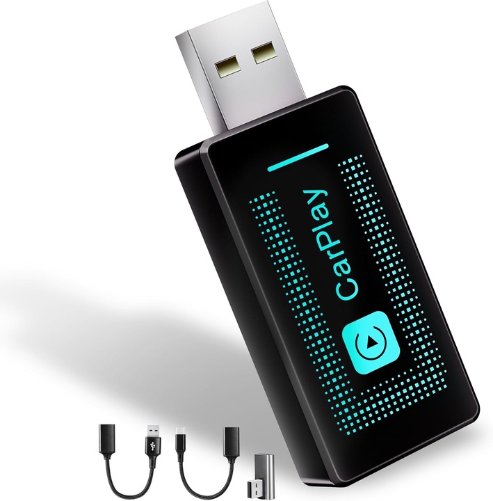 Bezprzewodowy adapter Carplay do iPhone'a iOS 9+ i nowsze Plug & Play
