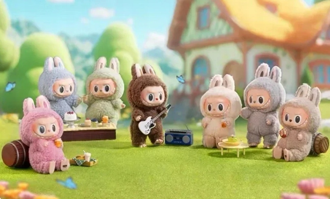 Labubu Macaron Monster Brelok 18cm Urocza Torebka Brelok Zawieszka Lalka