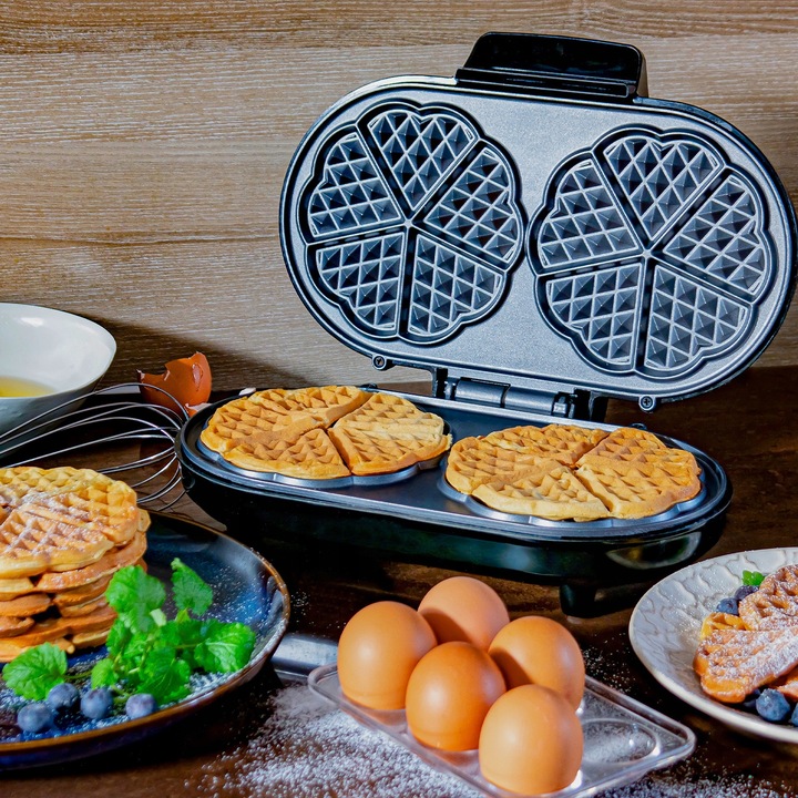 Gofrownica SERCA serduszka ceramiczna 10 GOFRÓW