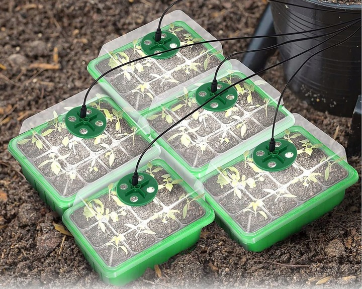 PROPAGATOR ELEKTRYCZNY ZESTAW 5 MINISZKALRNI OŚWIETLENIE LED PANEL WZROSTU