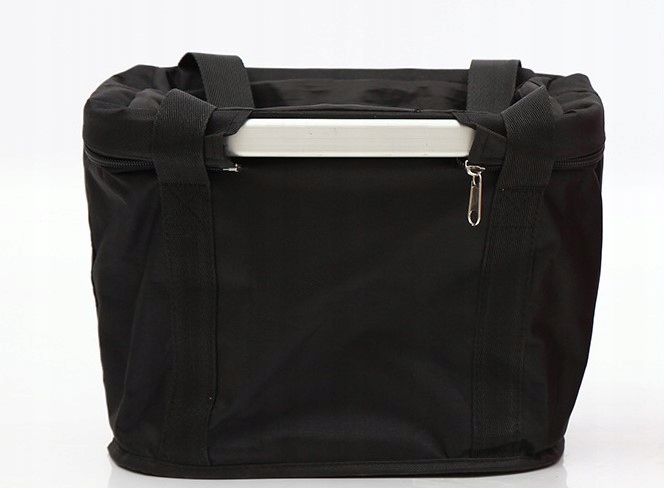 KOSZYK NA KIEROWNICĘ DO ROWERU ROWEROWY PIKNIK TORBA CZARNA 10L + UCHWYT