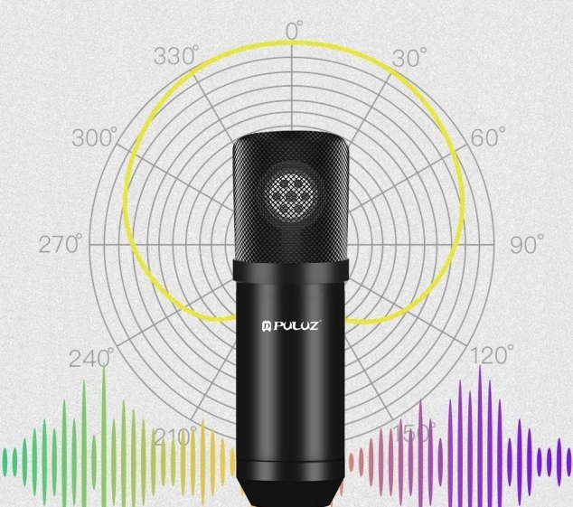 Mikrofon Studyjny Pojemnościowy USB PULUZ Gaming Studio Broadcast Pop Filtr