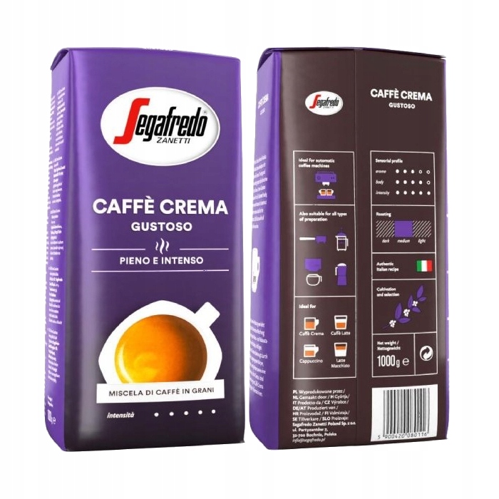 Kawa ziarnista Segafredo Caffe Crema Gustoso 1kg