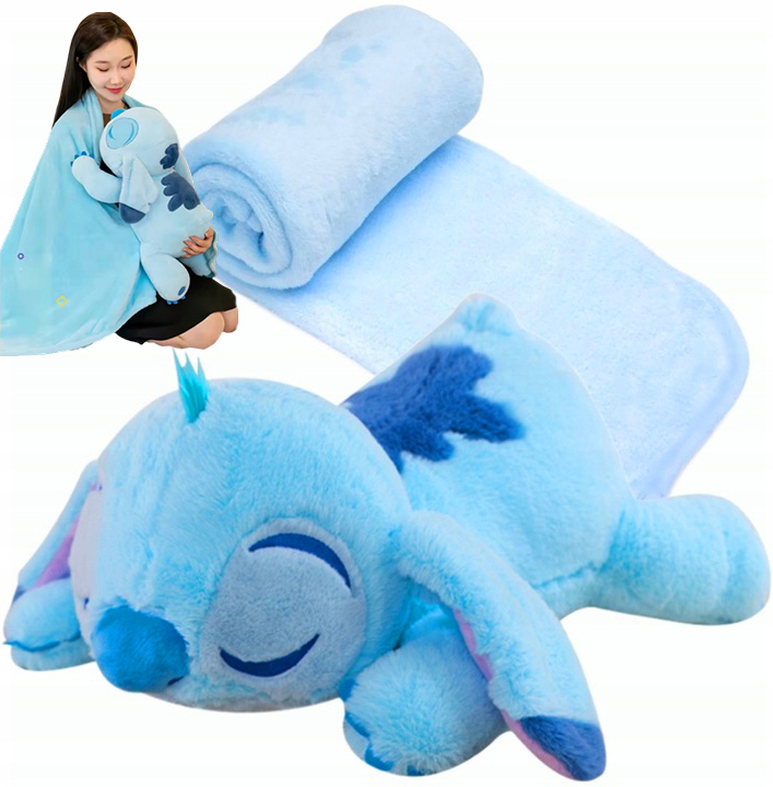 LILO I STICH STITCH DUŻY WIELKA MASKOTKA SŁODKA PREZENT KOC PODUSZKA