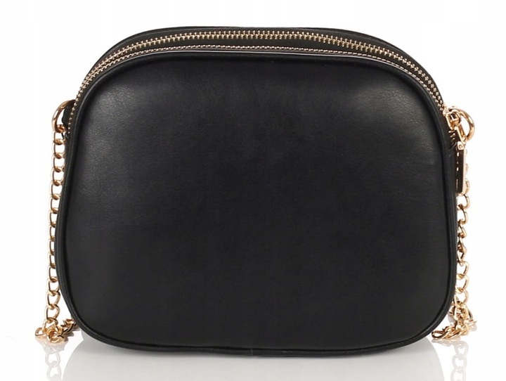 MONNARI Efektowna torebka listonoszka na pasku z łańcuszkiem Zamsz