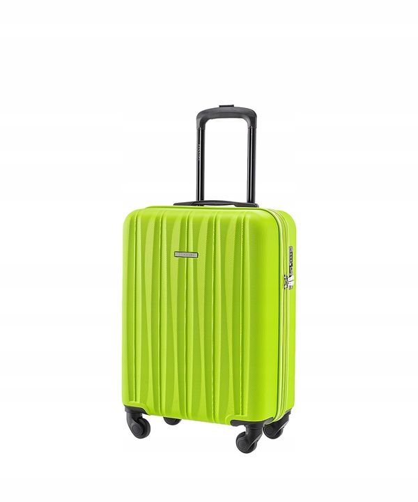 PUCCINI Walizka Kabinowa Podróżna Na Kółkach Do Samolotu Zielona ABS021C-5B