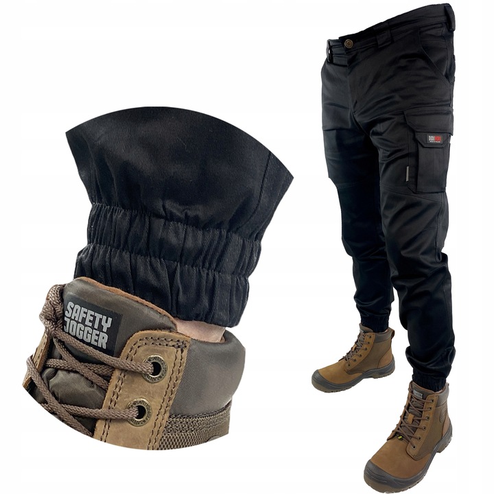 Joggery ROBOCZE BHP DuduWork Czarne Elastyczne 44