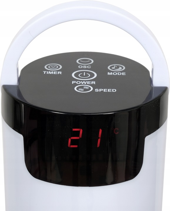 WENTYLATOR KOLUMNOWY LUND 81CM 50W WIATRAK PODŁOGOWY STOJĄCY LED +PILOT