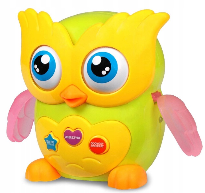 NA PREZENT Mądra Sowa Interaktywna Opowiada bajki chodzi