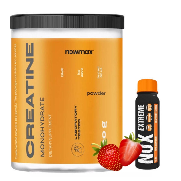 nowmax CREATINE MONOHYDRATE 500 g KREATYNA SIŁA