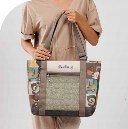 Anekke duża torebka do ręki na ramię Brelok torebki Muse Amphora shopperka