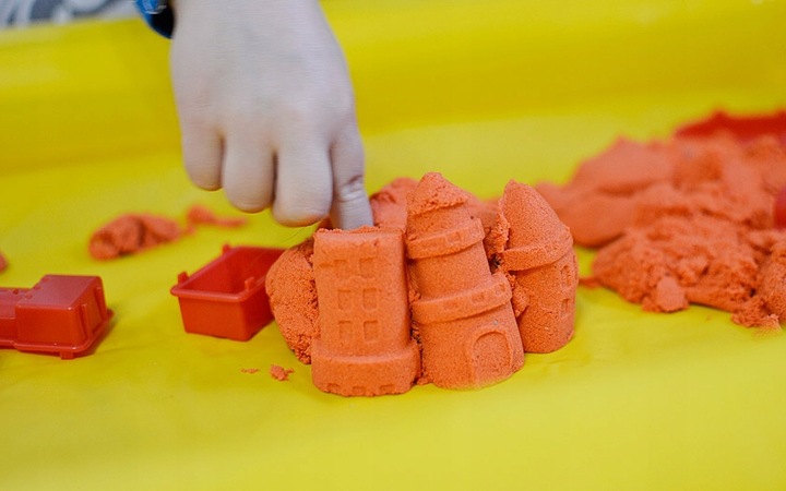 Piasek Kinetyczny 5KG Piaskownica Basen Foremki Zestaw XXL WYBIERZ KOLORY