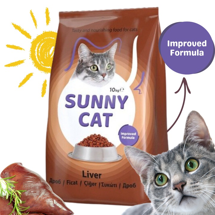 Sunny Cat sucha karma dla kotów Z WĄTRÓBKĄ 10 kg