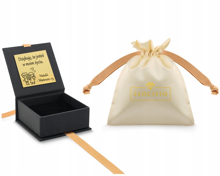 ZŁOTE KOLCZYKI SERCA DIAMENTOWANE ZŁOTO 585 14K GRAWER PREZENT