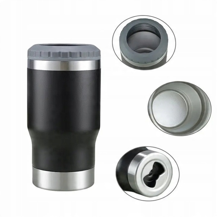 Kubek termiczny do picia kawy herbaty czarny 420ml