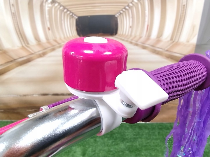 Rower dziecięcy dla dziewczynki FLOWER koło 20 " + wstążki, koszyk, dzwonek