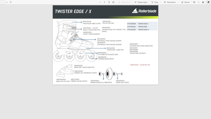LesznoOkrężna10A! Nowe Rolki Rollerblade RB Cruiser 25,0 Black Yellow Cena!