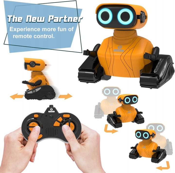 Zdalnie sterowany robot RC dla dzieci, czujnik, oczy LED, programowanie HIT