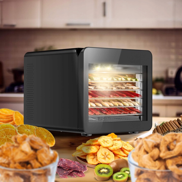 SUSZARKA SPOŻYWCZA DO GRZYBÓW WARZYW OWOCÓW DEHYDRATOR 600W 7 POZIOMÓW