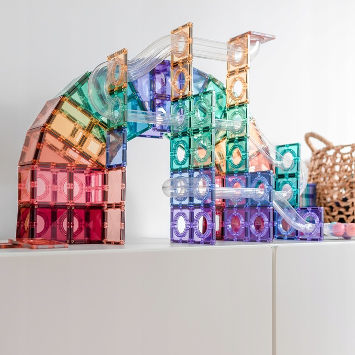 Klocki magnetyczne konstrukcyjne Kulodrom Connetix Pastel 106 elementów