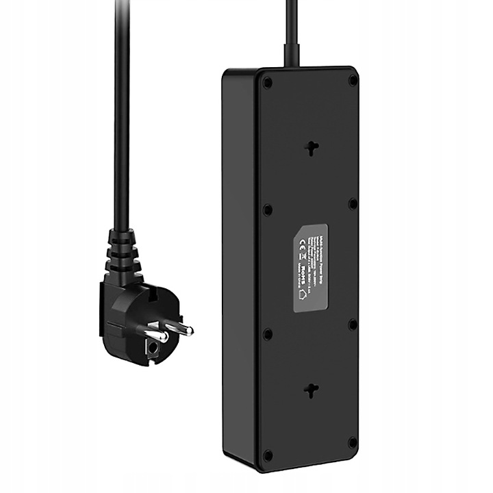 Listwa zasilająca przepięciowa 8 gniazdek przedłużacz 4 x USB ładowarka