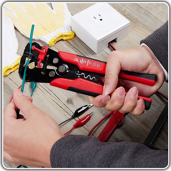 ZACISKARKA KONEKTORÓW KOŃCÓWEK ŚCIĄGACZ IZOLACJI +1300 szt. TULEJEK