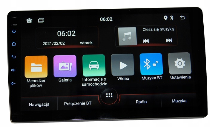 Radio dotykowe 9cali samochodowe 2/32gb USB GPS WiFi Bluetooth Android Auto