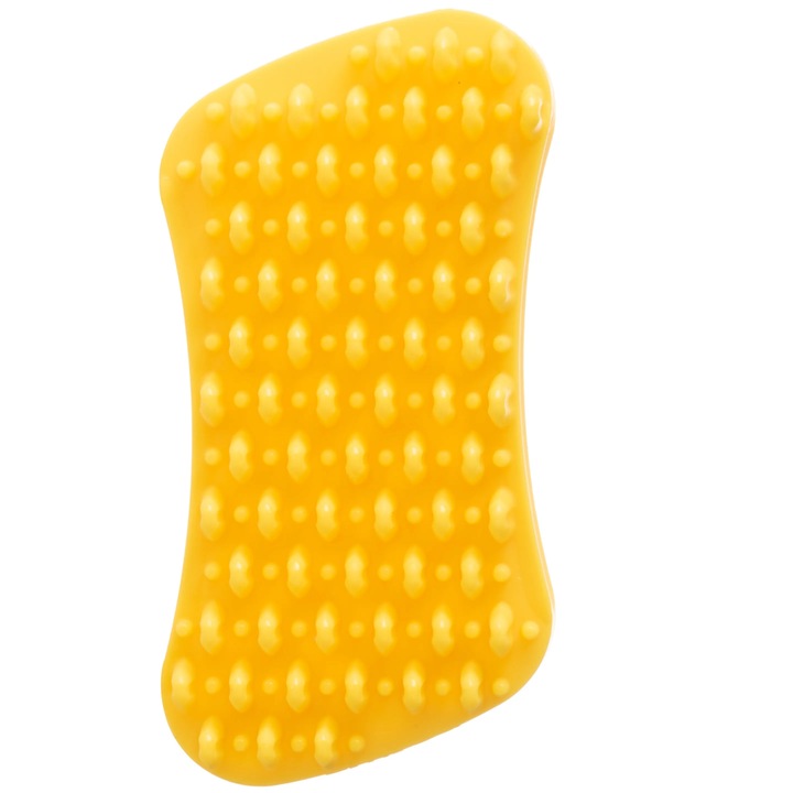 Szczotka dla psa Pet+Me Medium Silicone Yellow
